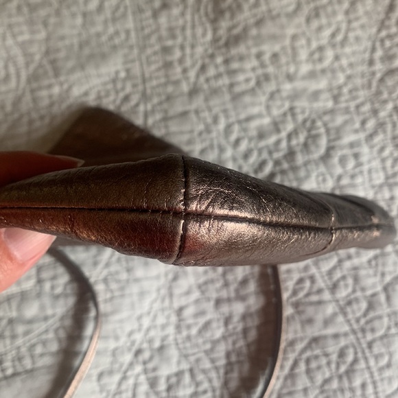 Coach Kristin metallic Brown Crossbody Bag with Textured Leather - Picture 10 of 10